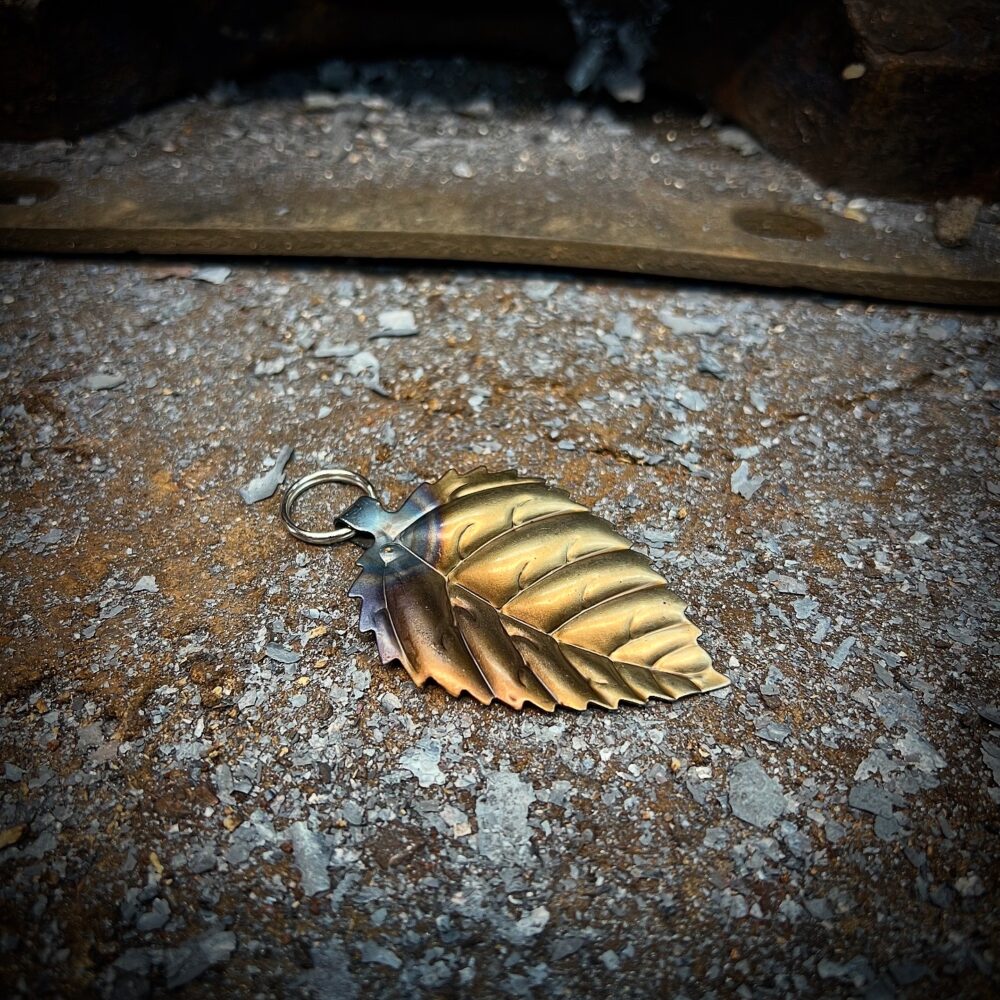 Leaf Key Ring / Hand Made / Unique
