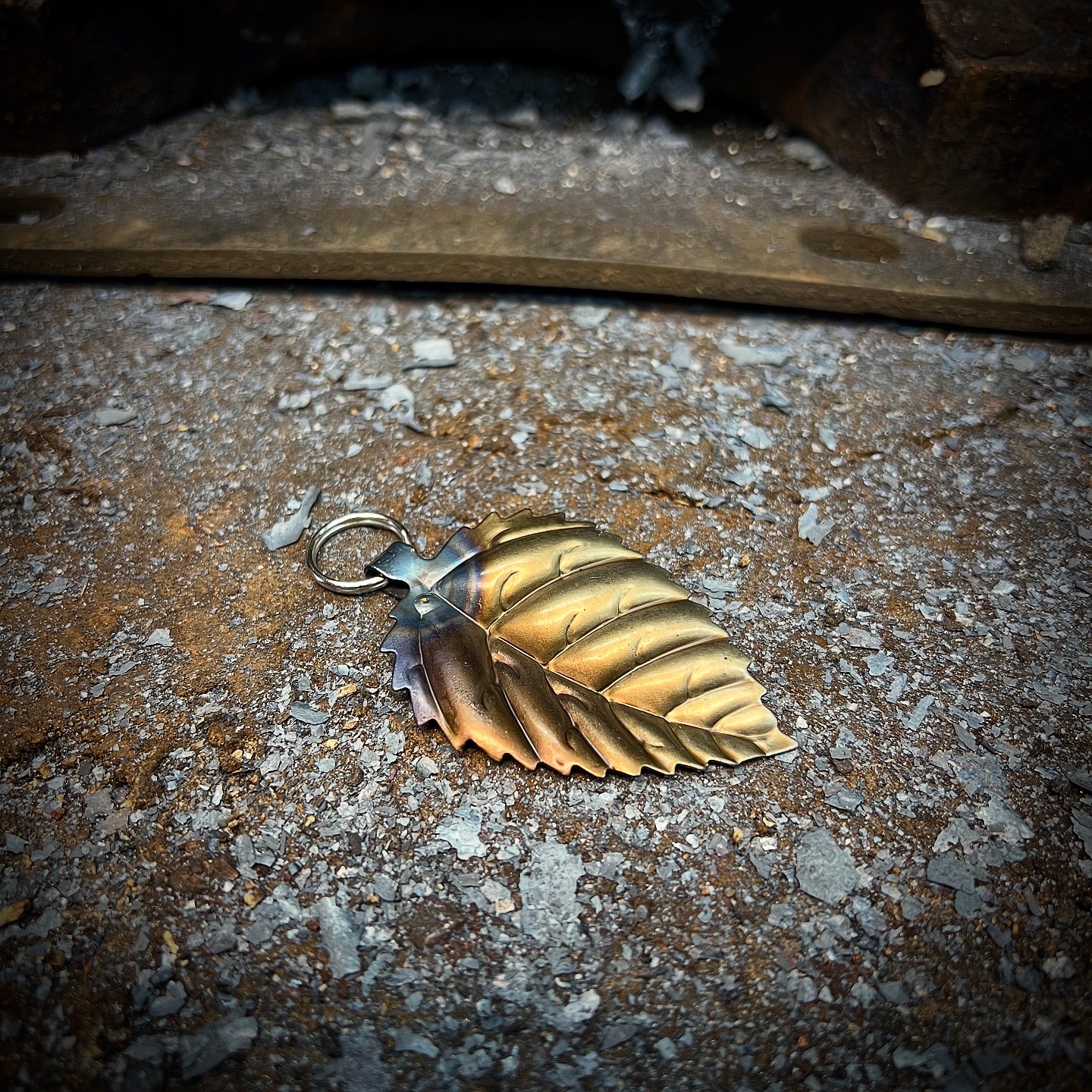 Leaf Key Ring / Hand Made / Unique