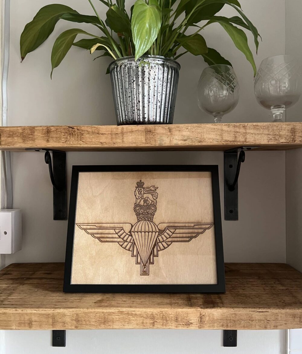 Parachute Regiment Framed engraving / Reg / Paratrooper