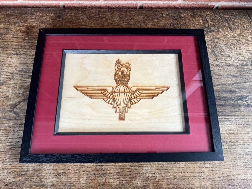 Parachute Regiment Framed engraving / Reg / Paratrooper