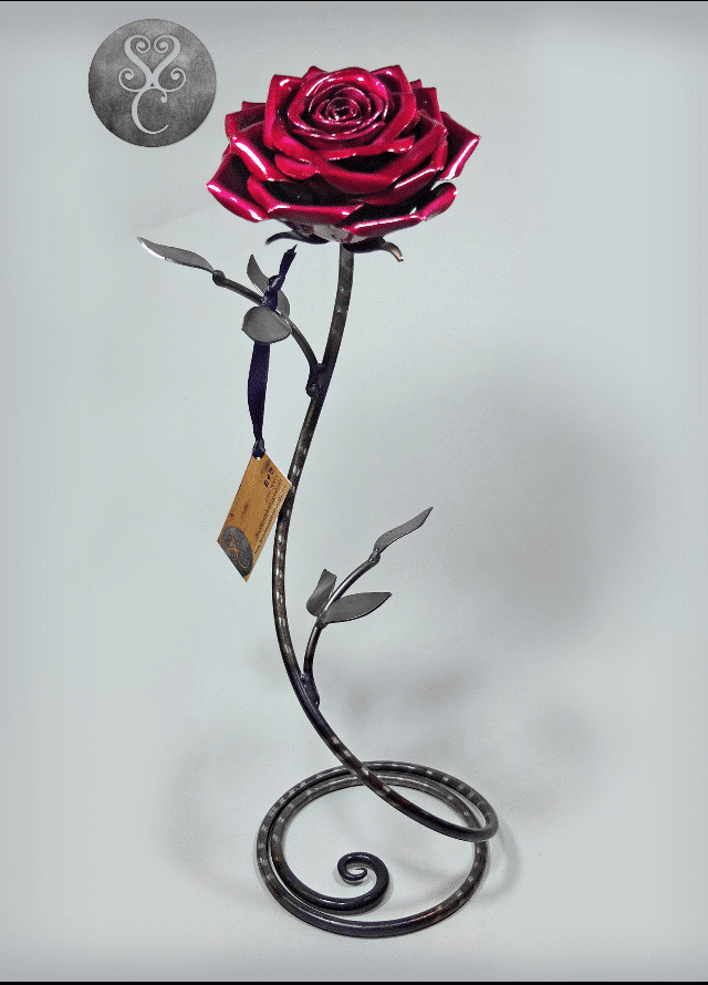 Handmade Steel Rose