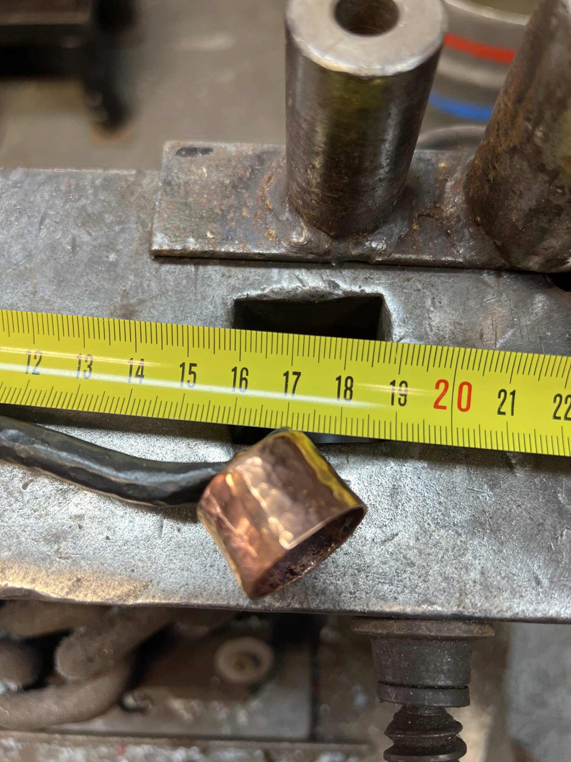 Hand-Forged Steel & Copper Candle Snuffer - Image 6