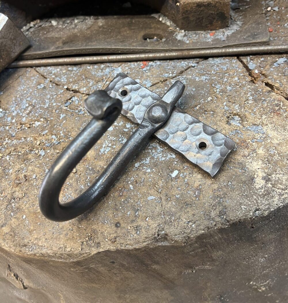 Hand-Forged Steel Coat Hook – Rustic Wall Hook